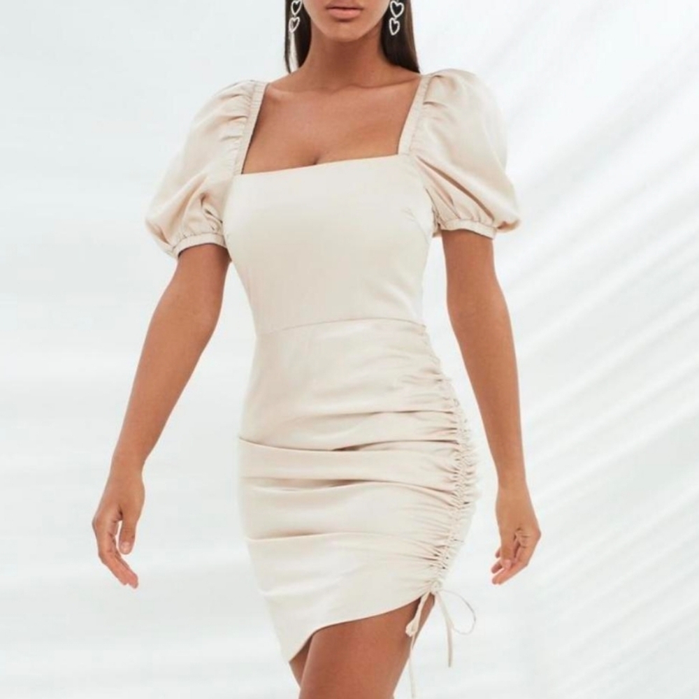 Lavish Alice Puffer Sleeve Dress